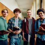 multiracial group of high school students in hallw 2024 01 10 15 56 38 utc