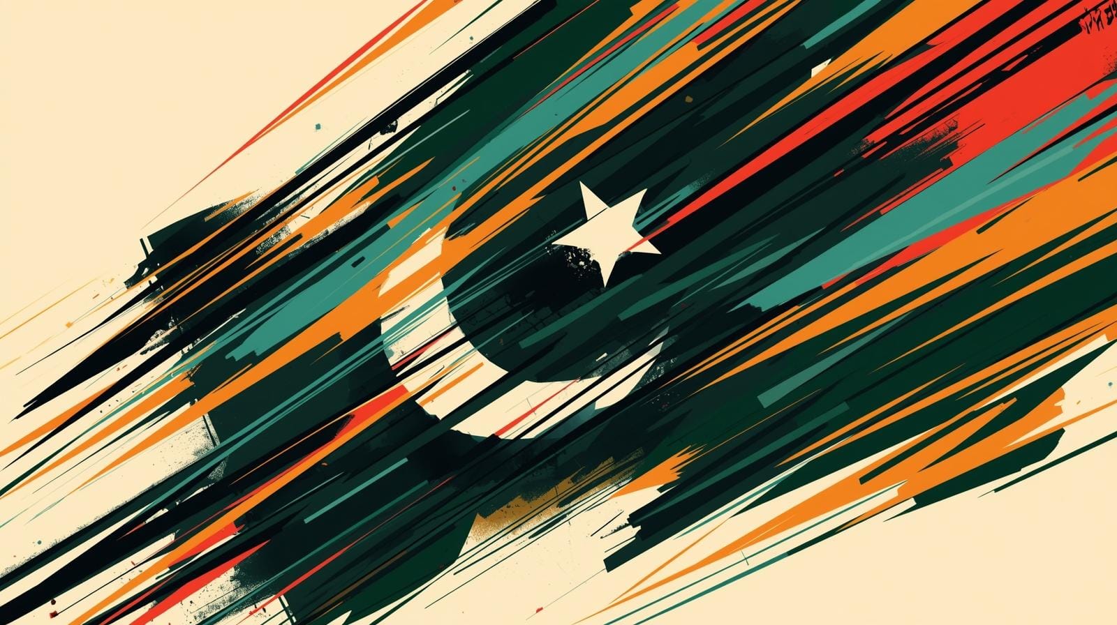 i want to create a nice shape picture for my header background of pakistan but must look like revolutionary type so create it now